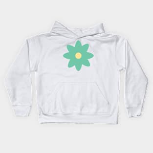 Flowers 1.4 Green Floral Atom Kids Hoodie